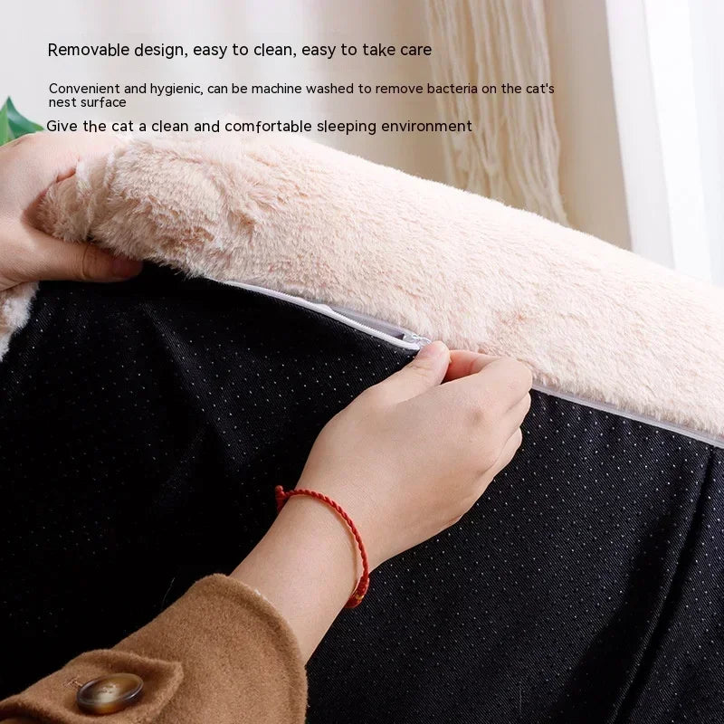 4-Season Removable Pet Sofa Bed - Extra Large Washable Bed for Cats & Dogs