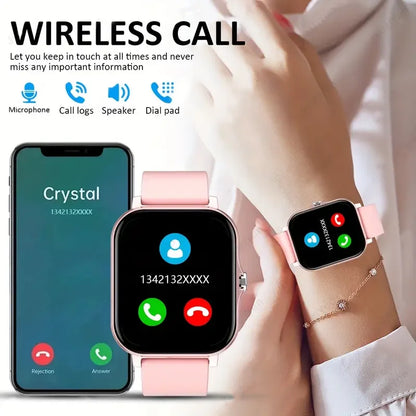 KESHUYOU Smartwatch – Bluetooth Call, Blood Oxygen & Blood Pressure Monitor, Holiday Gift