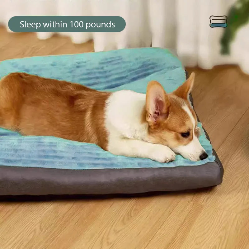 Snuggle Fleece Pet Bed & Blanket - Detachable, Warm Mat for All-Size Dogs & Cats