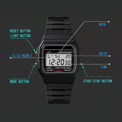 Hot Selling Women LED Digital Electronic Watch Multifunctional Outdoor Simple Leisure Men and Women Sports Watch Reloj - BeeTrendyShop.COM