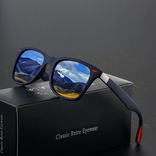 Retro Rectangle Sunglasses – UV400 Vintage Fashion for Men & Women