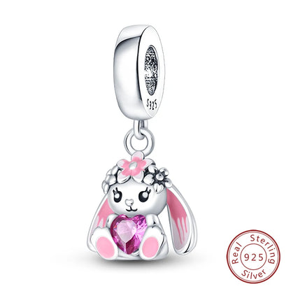 925 Sterling Silver Chameleon Luminous Butterfly Charm Bead – DIY Jewelry