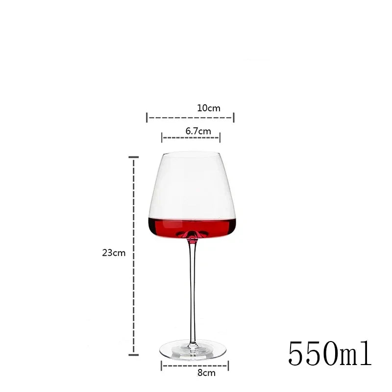 Crystal Wine Goblet Set – 2Pcs Wedding Champagne Flute Stemware