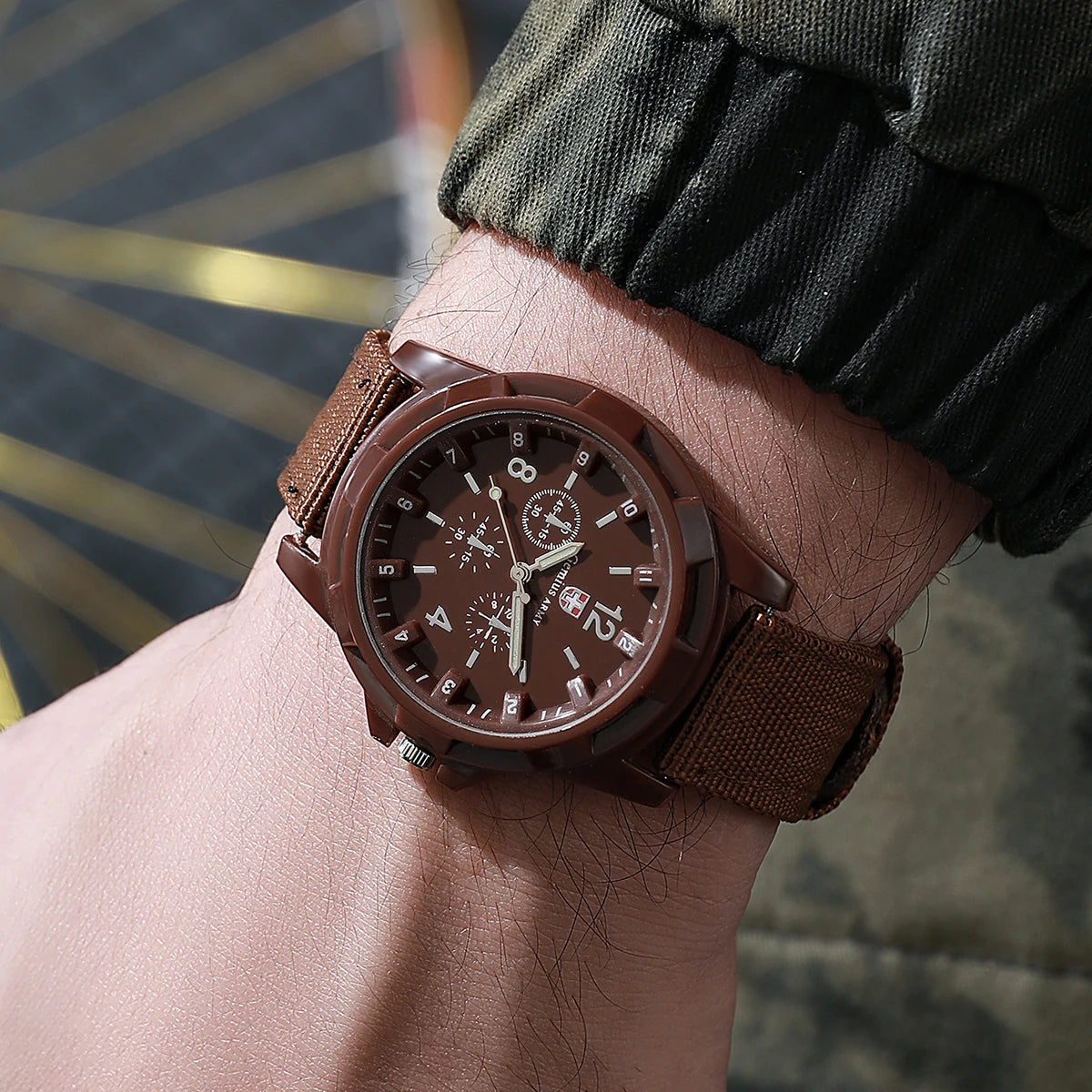Men Watches Casual Military Quartz Sport Wristwatch Nylon Band Male Clock Watch Relogio Masculino（Without Box） - BeeTrendyShop.COM
