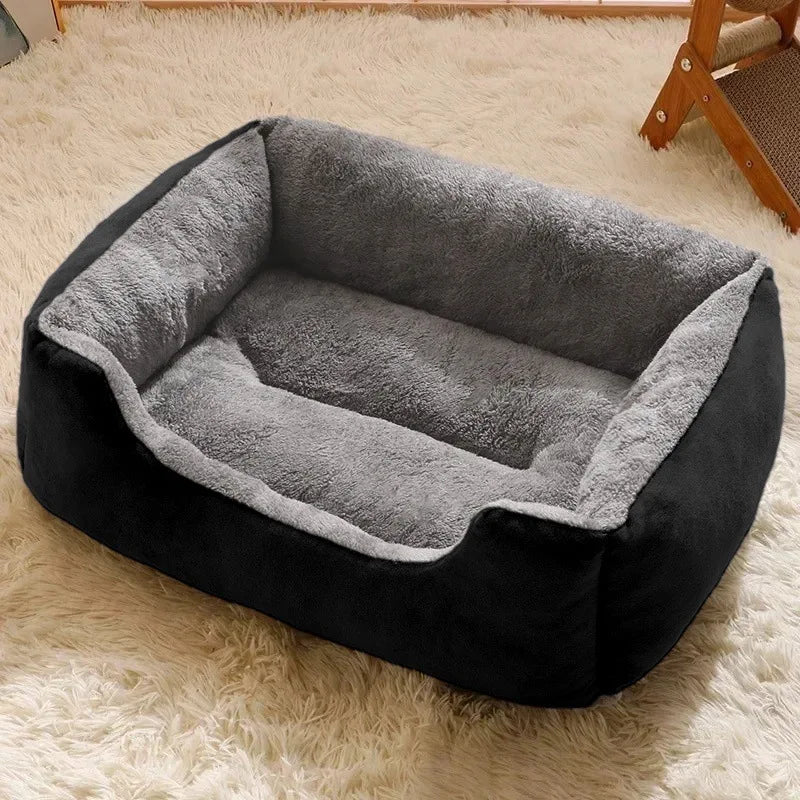 Plush Pet Bed – Soft Oval Mat for Indoor Cats & Dogs | All-Season Comfort