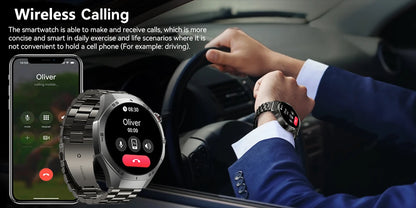 Sport Smartwatch for Android & iOS – AMOLED Screen, GPS, Heart Rate, Bluetooth Calls, Waterproof