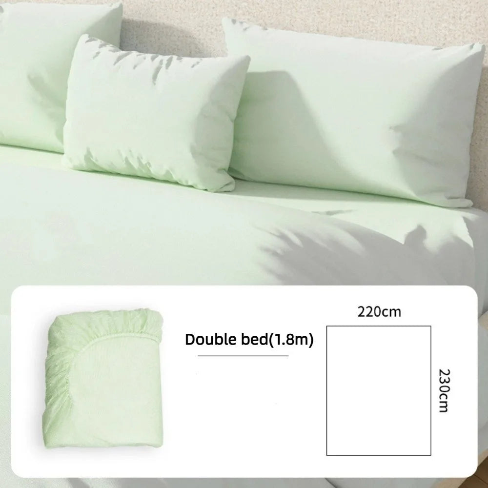 Disposable Non-Woven Fitted Sheet with Elastic Bands – Non-Slip Single & Double Bed Mattress Cover