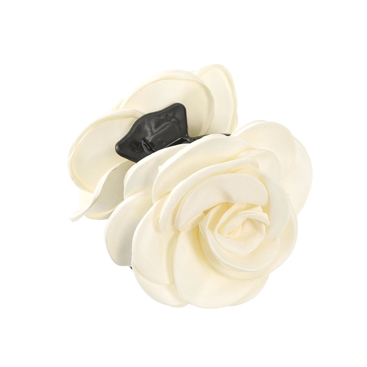 Leopard Print Flower Hair Claw Clip – Vintage Barrette for Women
