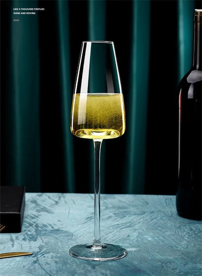 Crystal Wine Goblet Set – 2Pcs Wedding Champagne Flute Stemware