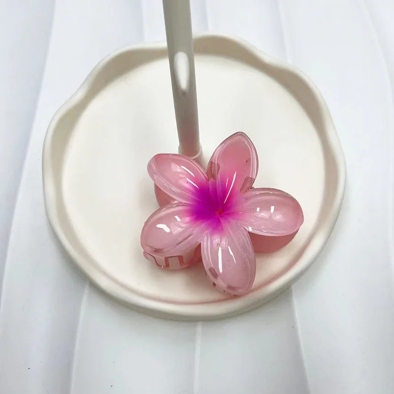 Large Flower Hair Claw Clip – Matte Sweet Barrette for Women & Girls