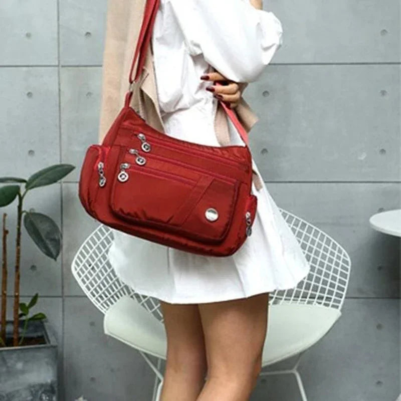 Women's casual large capacity crossbody bag, multifunctional waterproof shoulder bag, shopping handbag - BeeTrendyShop.COM