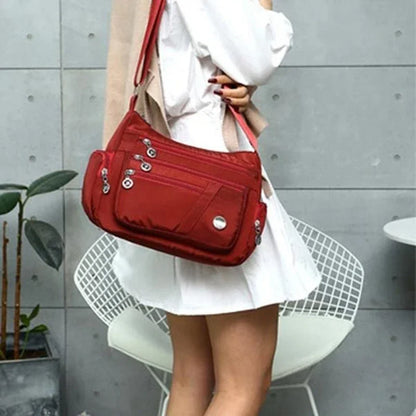 Women's casual large capacity crossbody bag, multifunctional waterproof shoulder bag, shopping handbag - BeeTrendyShop.COM