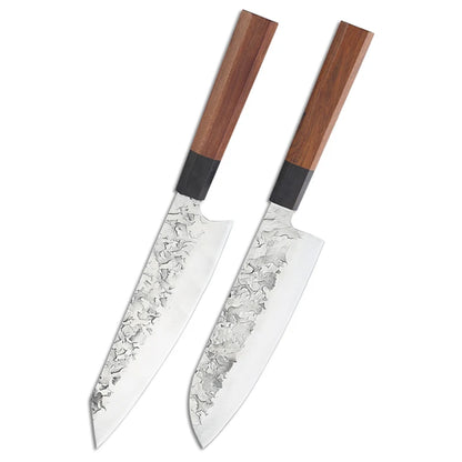Forged Japanese Chef Knife – Professional Kiritsuke, Santoku & Nakiri Kitchen Knives