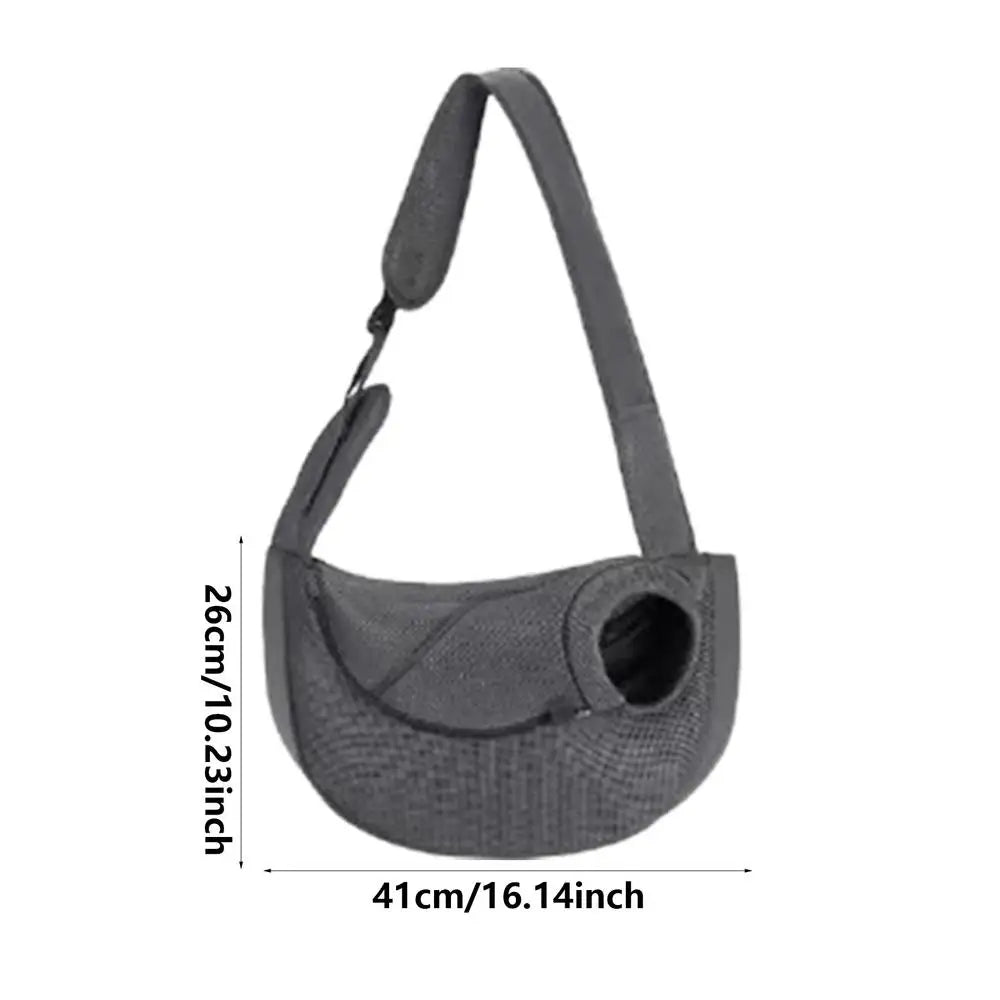 Dog Sling Carrier Pet Carrier Tote Bag Shoulder Bag Adjustable Cat Sling Carrier Washable Soft Breathable Dog Carrying Sling