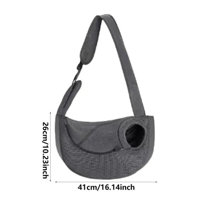 Adjustable Pet Sling Carrier – Breathable Shoulder Bag for Cats & Small Dogs