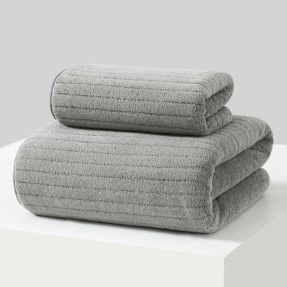 Classic Turkish Bath Towel – Extra Large 27x55", Ribbed, Thick & Quick-Dry