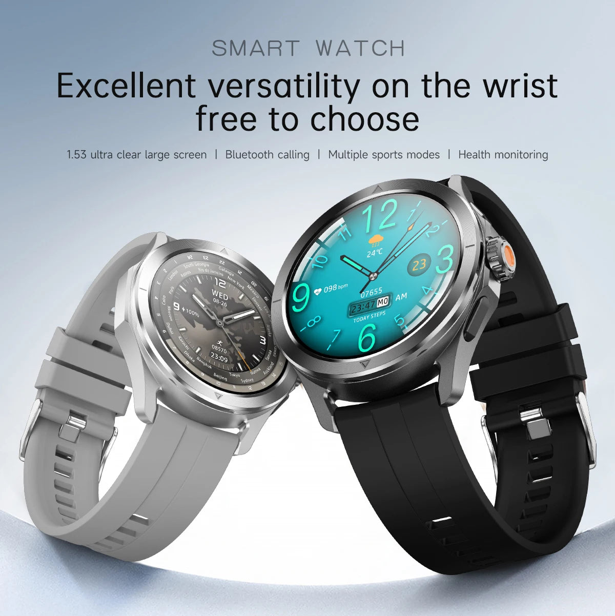 S4 Ultra Outdoor Sport Smartwatch – AMOLED HD, NFC, GPS, Heart Rate, Bluetooth Call