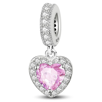 925 Sterling Silver Heart, Flower, Clover & Turtle Charm Bead – DIY Birthday Jewelry