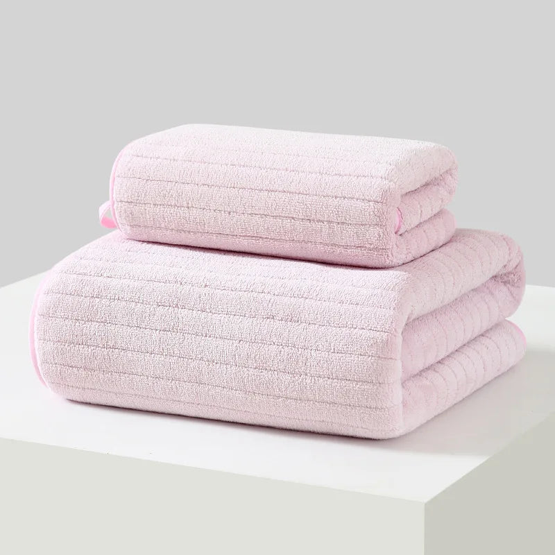 Classic Turkish Towel, Extra Large, Premium Cotton Bath,Thick and Absorbent,Quick-Dry,Ribbed, Luxury Bathroom Towels, 27x55 Inch