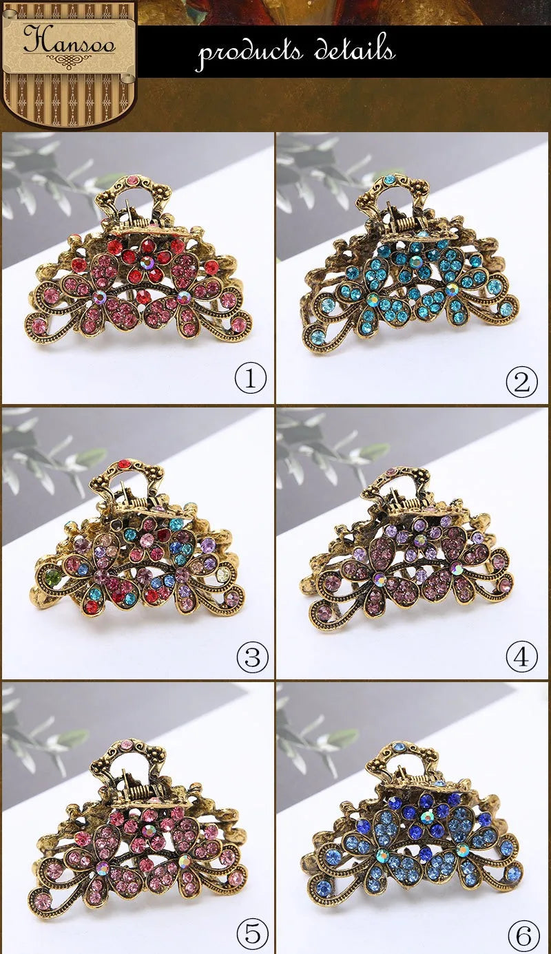Large Frosted Square Hair Claw Clip – Solid Color Barrette for Women & Girls