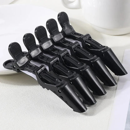 5Pcs Alligator Hair Clips – Plastic Barber Sectioning Clamps for Salon & Home
