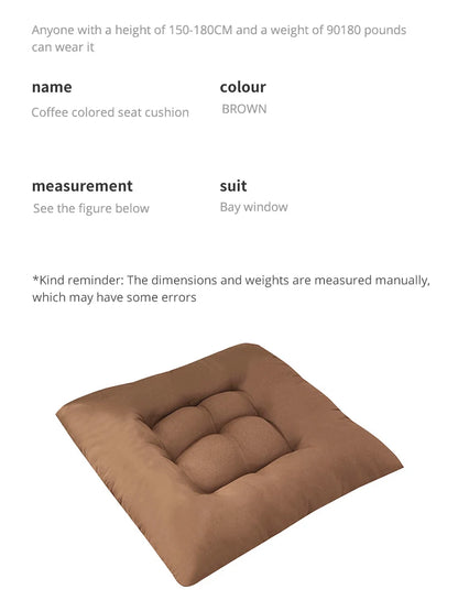 Linen Cushion Pearl Cotton Square Stool Backrest Pillow Home Office Computer Chair Protective Mat Seat Pad Buttocks Chair Mat - BeeTrendyShop.COM