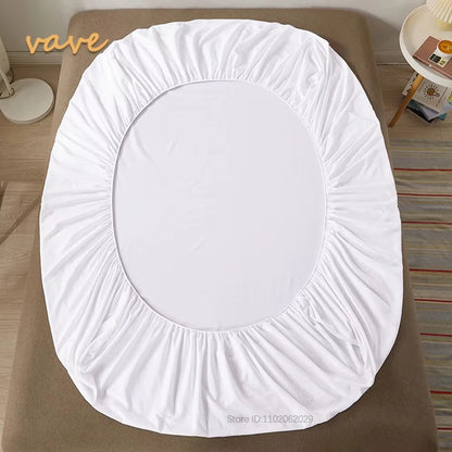 Fitted Bed Sheet with 360° Elastic Band – Mattress Protector Cover for Single, Double, King & Queen 160x200