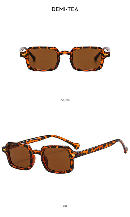 RMM Luxury Rectangle Sunglasses – Vintage Mirror UV400 for Women & Men