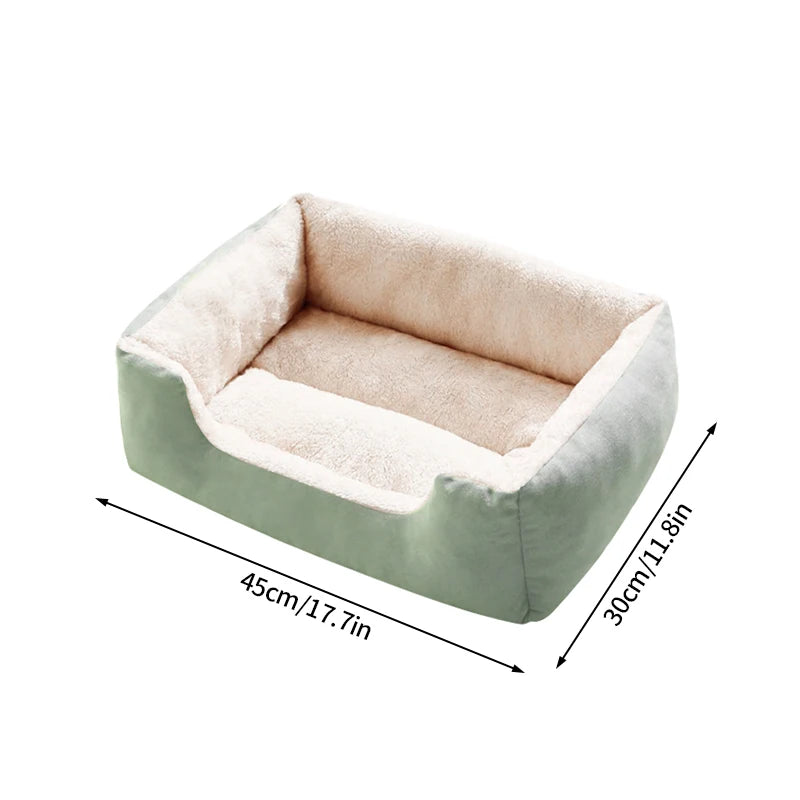 Plush Pet Bed – Soft Oval Mat for Indoor Cats & Dogs | All-Season Comfort