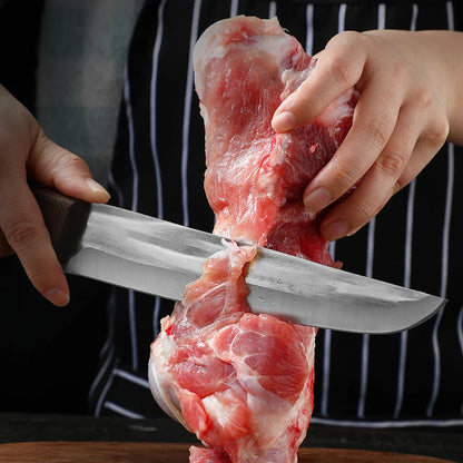 Forged Kitchen Boning & Fillet Knife – Chef Slicing Knife for Fishing & Grilling