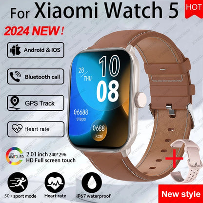 Xiaomi Watch 5 Global Version – HD AMOLED, Heart Rate, GPS, Bluetooth Call, Waterproof Smartwatch