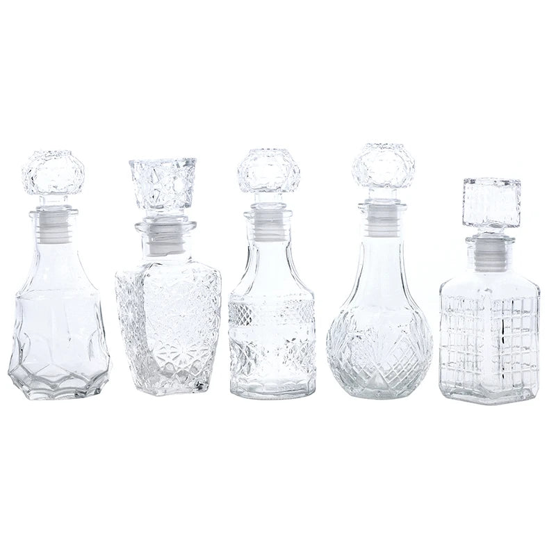 Transparent Whiskey Glass Decanter – 100ml & 150ml Party Barware Bottle