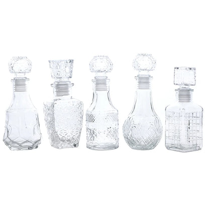 Transparent Whiskey Glass Decanter – 100ml & 150ml Party Barware Bottle