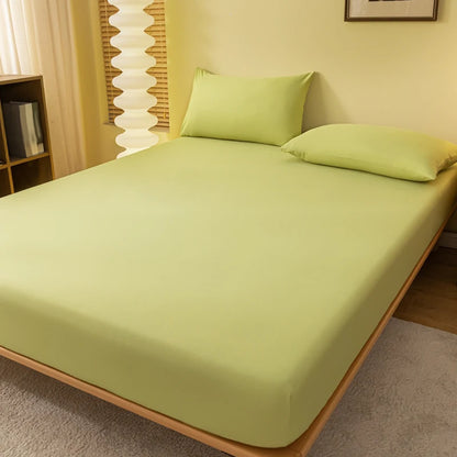 Solid Color Matte Bed Sheet – Minimalist Bedroom Bed Cover (Excluding Pillowcases)