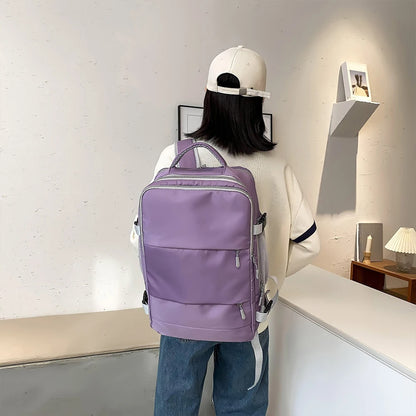 Large Capacity Fashionable Travel Backpack – Stylish & Spacious for Women & Men