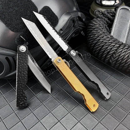 Higonokami Japanese Forged Steel Folding Knife – Outdoor Pocket Survival & EDC Tool