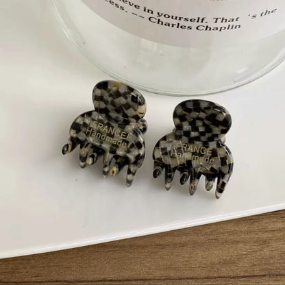 Mini Acetate Hair Claw Clips 2cm – Small Side Pins Set for Girls & Women