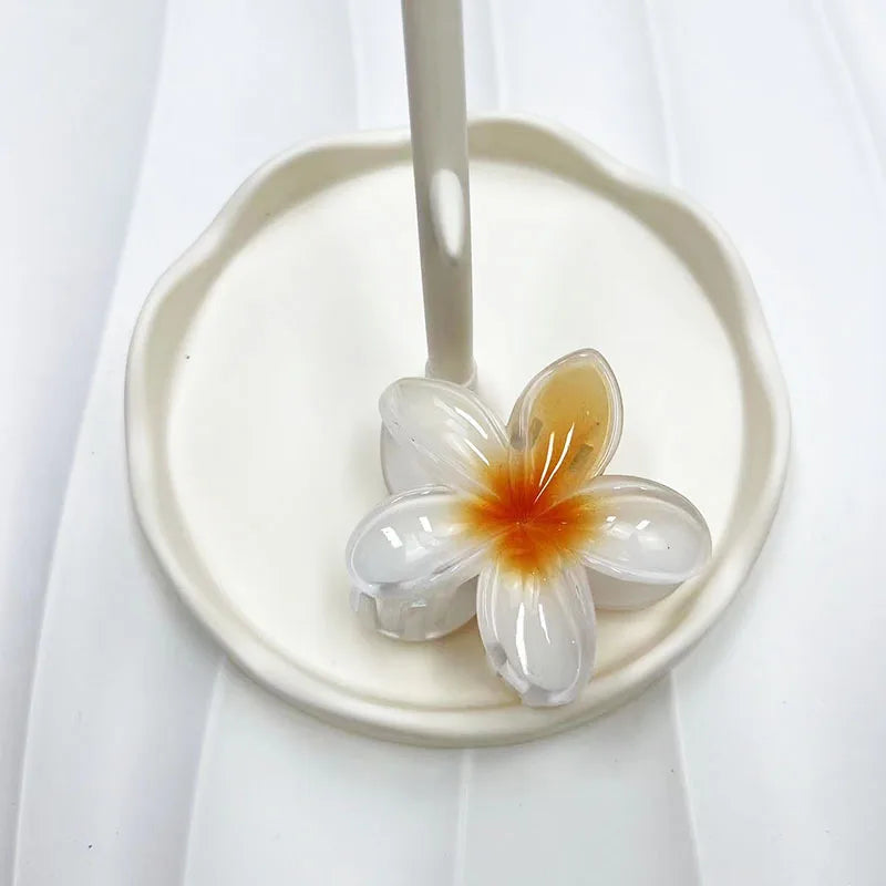 Large Flower Hair Claw Clip – Matte Sweet Barrette for Women & Girls