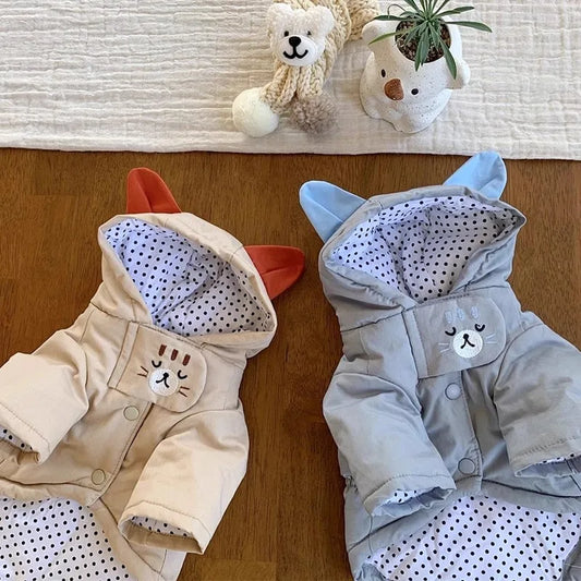 Luxury Waterproof Dog & Cat Jacket - Winter Warm Coat for Small Breeds