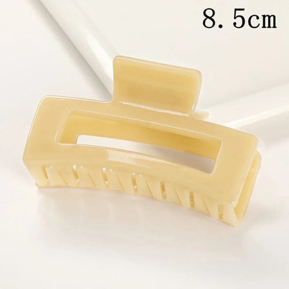 Korean Large Plastic Hair Claw Clip – Fashion Crab Barrette for Women & Girls