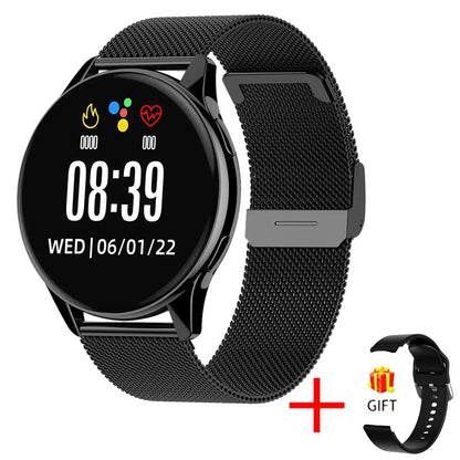 LIGE Smartwatch – Wireless Charging, Bluetooth Calls, Custom Watch Face, Fitness Tracker with Box