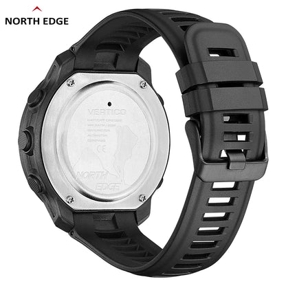 NORTH EDGE VERTICO Men's Digital Watch – Carbon Fiber, WR50M, Altimeter, Barometer & Compass
