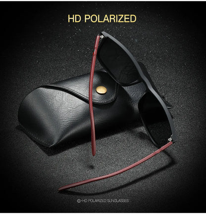 Men's Polarized Sports Sunglasses – UV400 Mirror Square Fishing Eyewear
