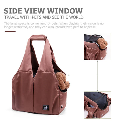 Breathable Pet Carrier Bag – Cat & Dog Travel Shoulder Bag