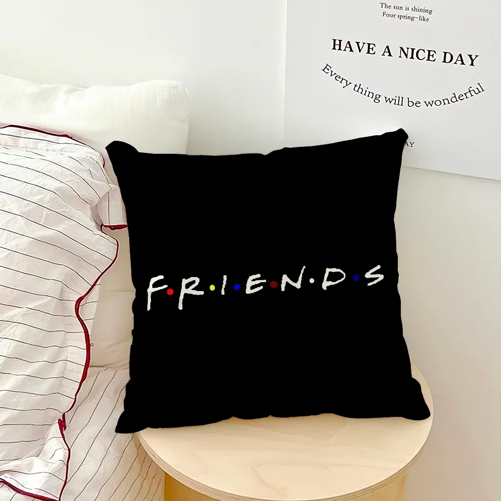 Classic Friends TV Show Cushion Cover – Sofa & Bedroom Headboard Backrest Square Pillowcase