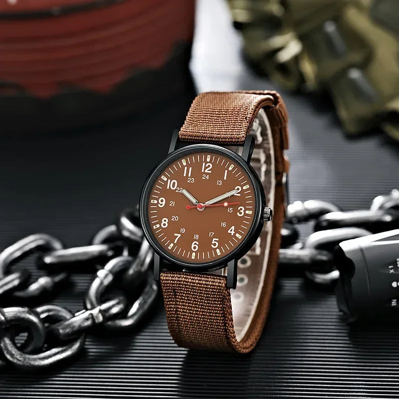 Luminous Men Sport Military Watch Shock Resistant Wristwatches Simple Nylon Band Male Army Wrist Watch Quartz Relogio Masculino - BeeTrendyShop.COM