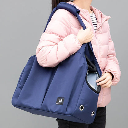Breathable Pet Carrier Bag – Cat & Dog Travel Shoulder Bag