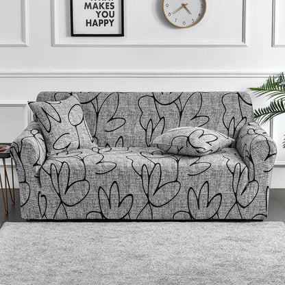 1pc Flower Printed Elastic Sofa Cover Antidirty Spandex Sofa Cover Furniture Protector for Bedroom Office Living Room Home Decor - BeeTrendyShop.COM