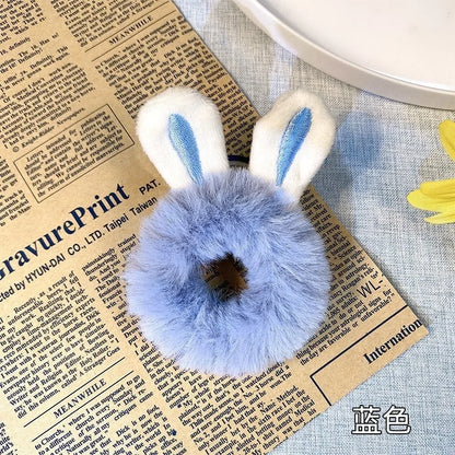 1PC 3D Plush Bunny Ear Hair Ties for Girls & Women - BeeTrendyShop.COM