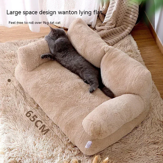 4-Season Removable Pet Sofa Bed - Extra Large Washable Bed for Cats & Dogs
